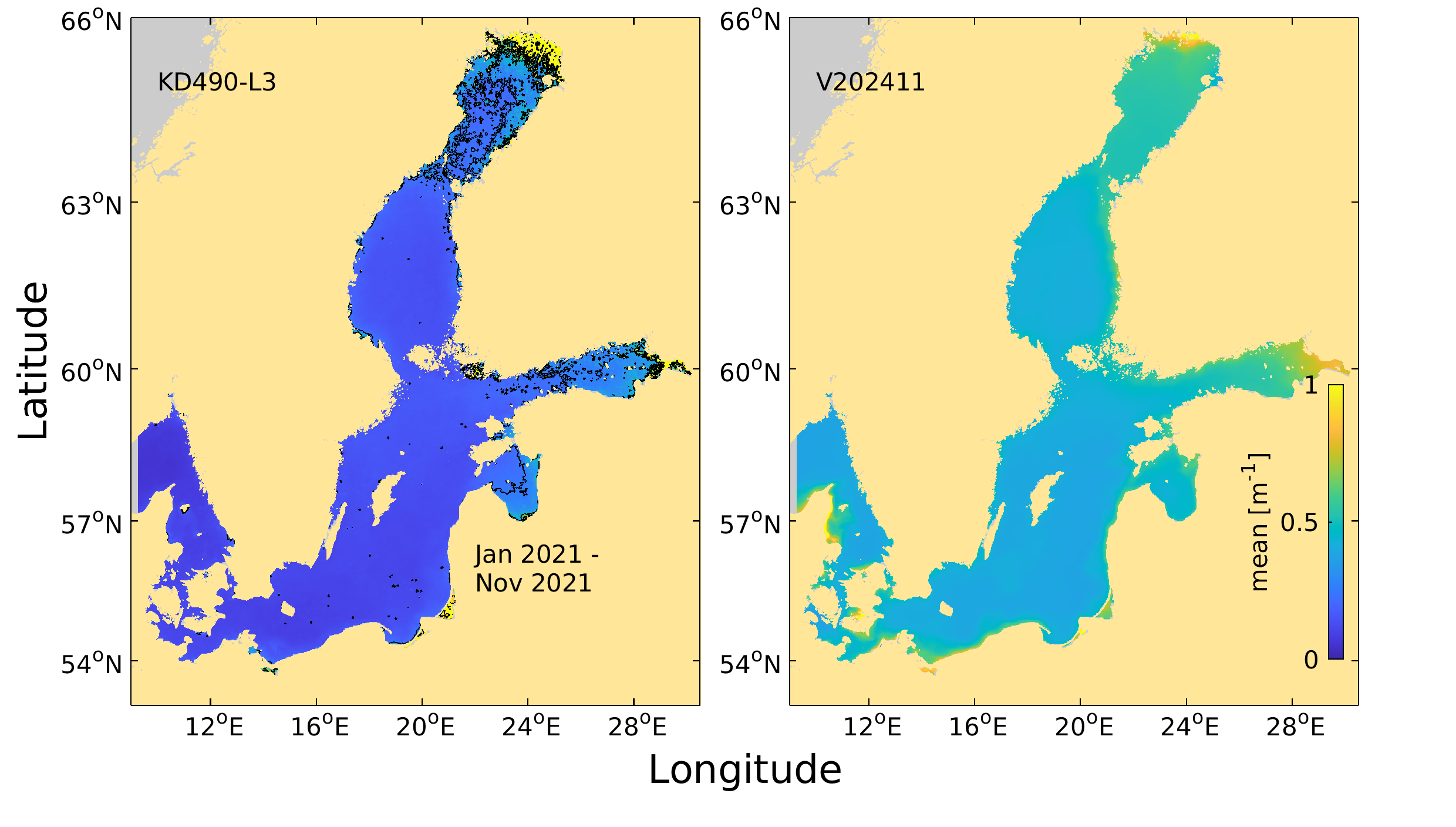 Light Attenuation 2D maps