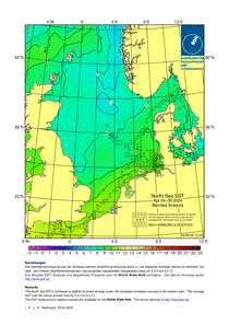Aktuelle Nordsee Karte