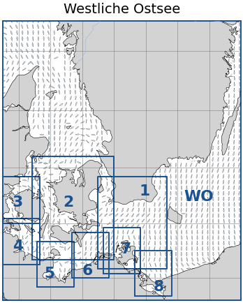 Auswahlkarte Stroemungen Westliche Ostsee