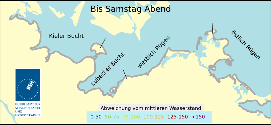 4 Gebiete der westlichen Ostsee mit anklickbaren Orten, Zeitraum 1