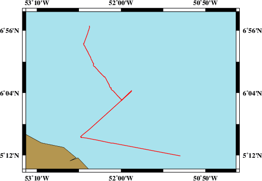 Survey line M174
