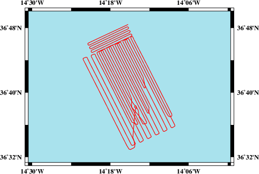 Survey line SO280