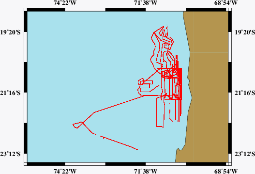 Vermessungsroute SO244/1