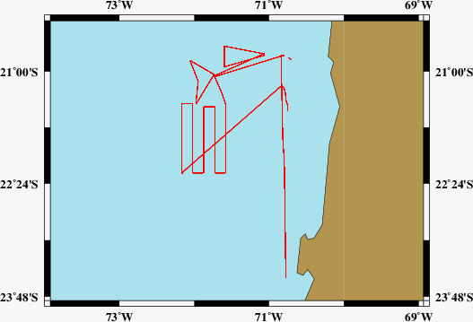 Vermessungsroute SO244/2