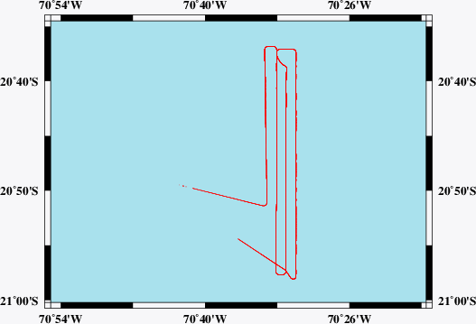 Vermessungsroute SO244/2