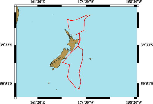 Vermessungsroute SO254