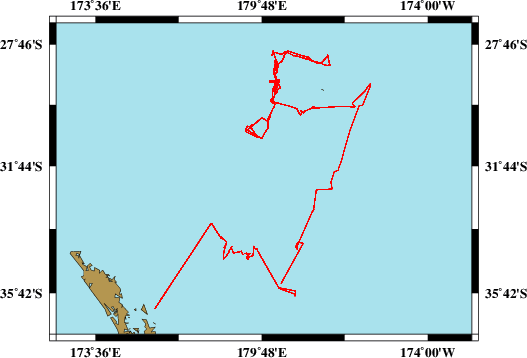 Vermessungsroute SO255