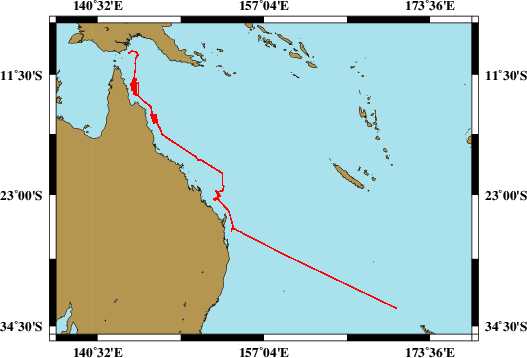 Vermessungsroute SO256