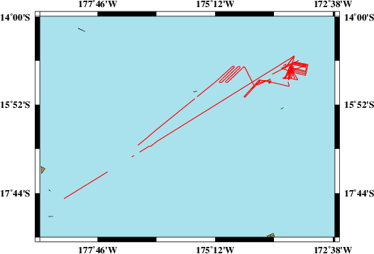 Survey line SO263