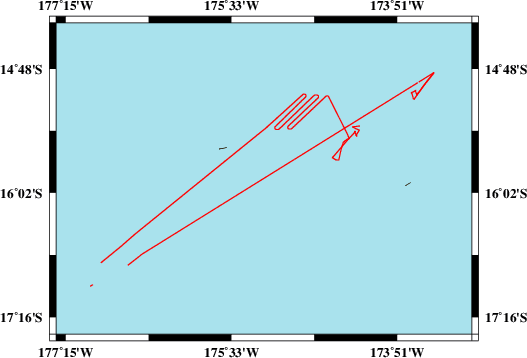 Survey line SO263