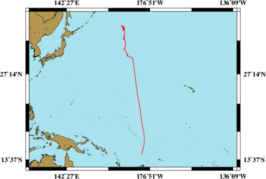 Survey line SO264