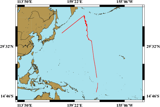 Survey line SO264