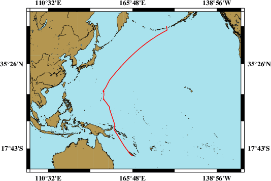 Survey line SO292/2